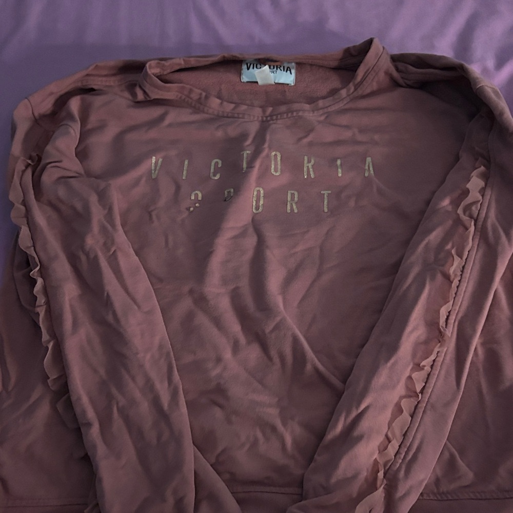 Victoria Sport Women's Pink Crew Neck Sweater